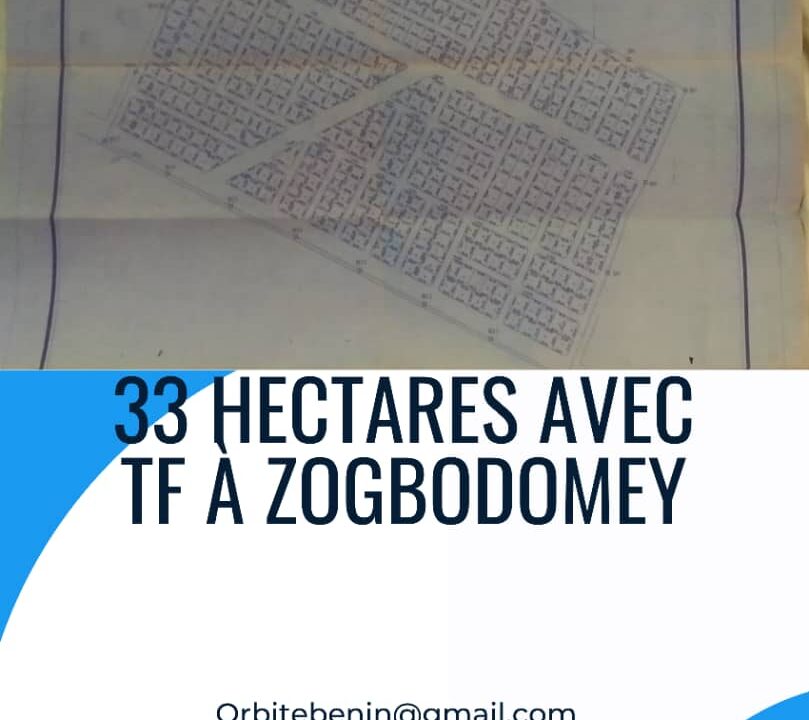 33 hectares avet TF a zogbodomey